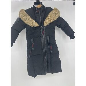 Canada Weather Gear  Black Toddler Girl Full-Zip Puffer Jacket Size 2T